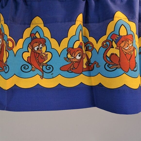 Vintage 1992 Disney Aladdin Valance Capuchin Sidekick Abu USA Made 78" x 17" - Picture 3 of 9